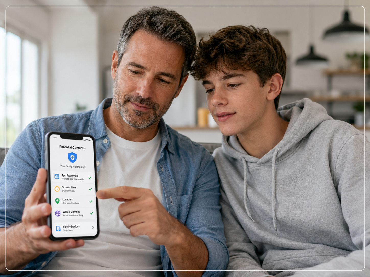 HMD Fusion X1 parental control illustration