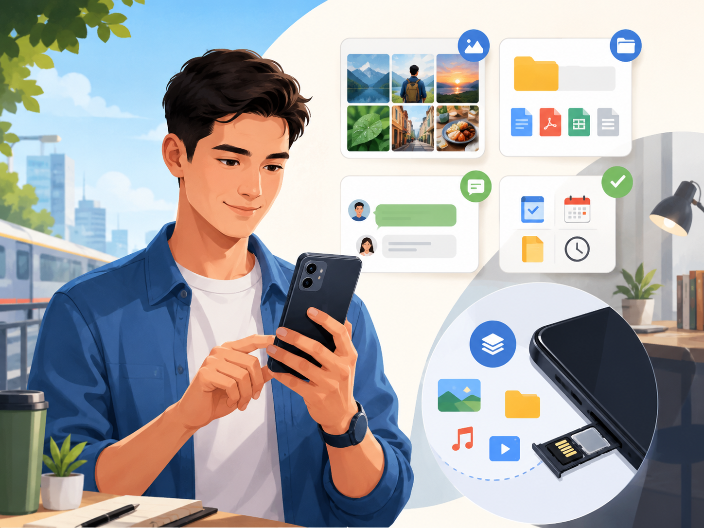 Galaxy A17 4G everyday-use illustration