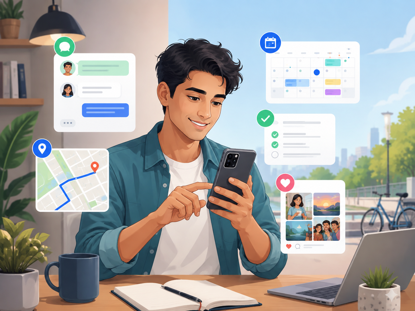 Galaxy A17 5G everyday-use illustration
